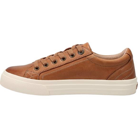 NEW TAOS women's plim soul lux leather sneakers in caramel - Picture 2 of 4